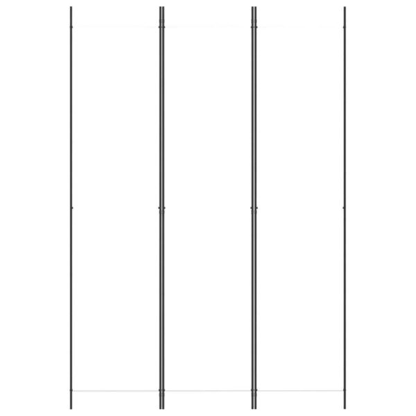 Tothill 3-Panel Room Divider White 150×220 cm Fabric