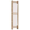 Cumbernauld Folding 3-Panel Room Divider 120 cm Bamboo and Canvas