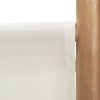 Cumbernauld Folding 3-Panel Room Divider 120 cm Bamboo and Canvas