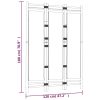 Cumbernauld Folding 3-Panel Room Divider 120 cm Bamboo and Canvas