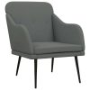 Armchair Dark Grey 63x76x80 cm Fabric