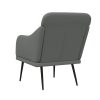 Armchair Dark Grey 63x76x80 cm Fabric