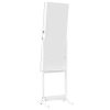 Mirror Jewellery Cabinet Free Standing White 42x38x152 cm