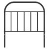 Metal Headboard Black 90 cm