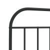 Metal Headboard Black 90 cm