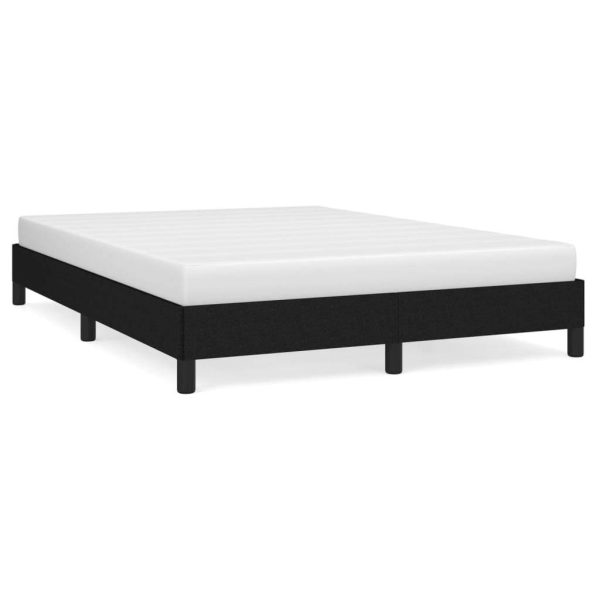 Bed Frame Black 107×203 cm King Single Size Fabric