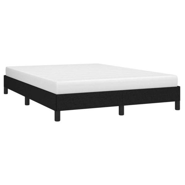 Bed Frame Black 107×203 cm King Single Size Fabric