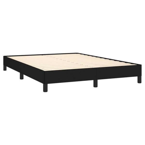 Bed Frame Black 107×203 cm King Single Size Fabric