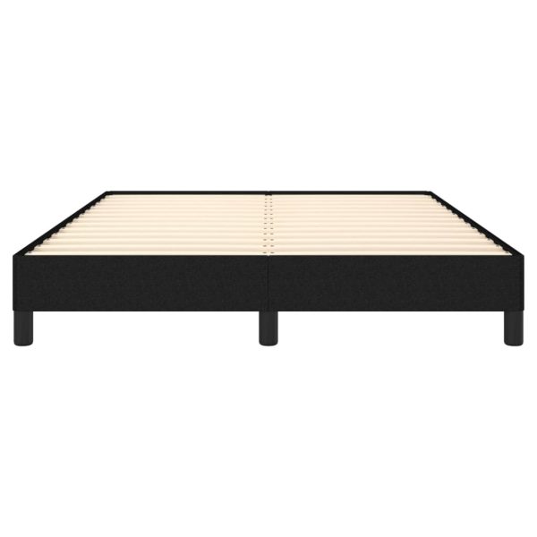 Bed Frame Black 107×203 cm King Single Size Fabric