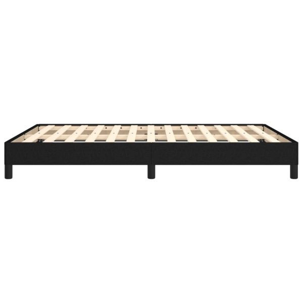 Bed Frame Black 107×203 cm King Single Size Fabric