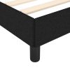 Bed Frame Black 107×203 cm King Single Size Fabric