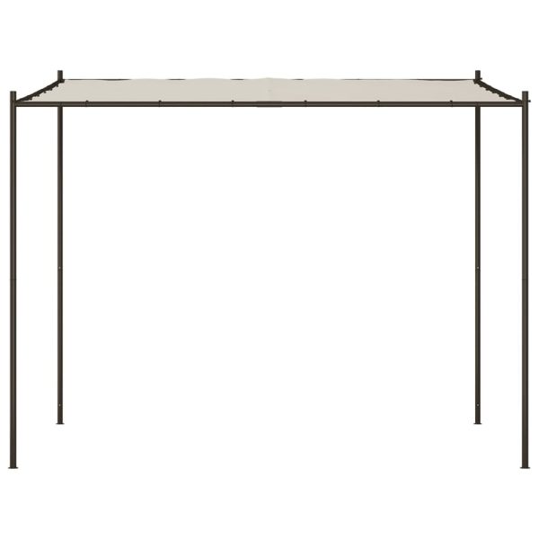 Gazebo White 3×3 m 180 g/m² Fabric and Steel