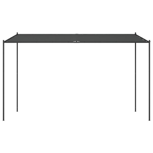 Gazebo Anthracite 4×4 m 180 g/m² Fabric and Steel