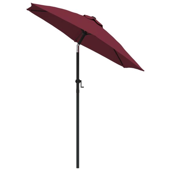 Parasol Burgundy 200×224 cm Aluminium