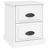 Bedside Cabinet White 39x39x47.5 cm Engineered Wood