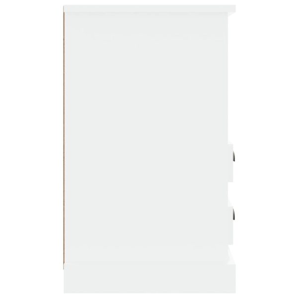 Bedside Cabinet White 43x36x60 cm