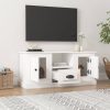 TV Cabinet White 100×35.5×45 cm Engineered Wood