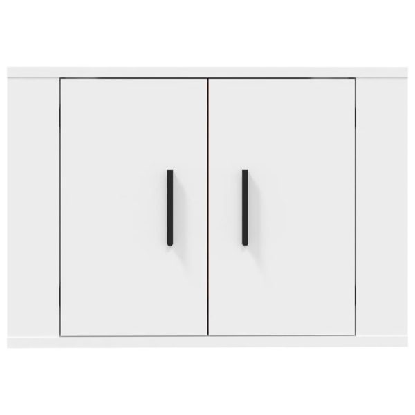 Hilliard Wall Mounted TV Cabinet White 57×34.5×40 cm