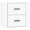 Detroit Wall-mounted Bedside Cabinet White 50x36x47 cm