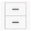 Detroit Wall-mounted Bedside Cabinet White 50x36x47 cm