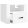 Amersham Wall-mounted Bedside Cabinet White 50x36x40 cm