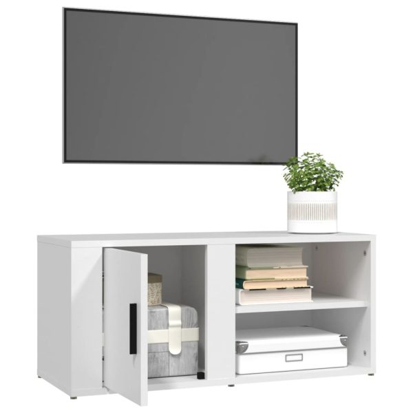 Boca TV Cabinet White 80×31.5×36 cm Engineered Wood