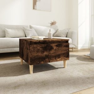 Wadsworth Side Table Smoked Oak 50x46x35 cm Engineered Wood