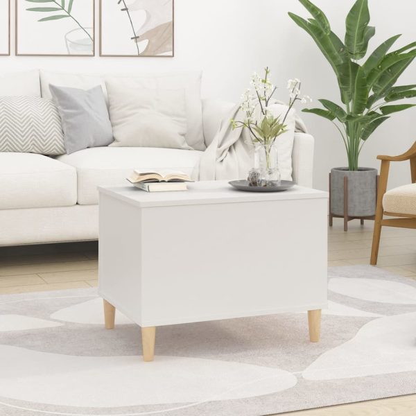 Coffee Table White 60×44.5×45 cm Engineered Wood
