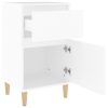 Bedside Cabinet White 40x35x70 cm