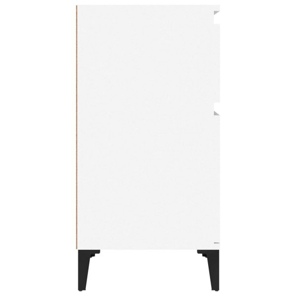 Bedside Cabinet White 40x35x70 cm