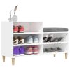 Shoe Cabinet White 102x36x60 cm Engineered Wood