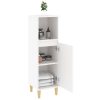 Bathroom Cabinet White 30x30x100 cm Engineered Wood