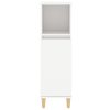 Bathroom Cabinet White 30x30x100 cm Engineered Wood