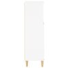 Bathroom Cabinet White 30x30x100 cm Engineered Wood