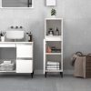 Bathroom Cabinet White 30x30x100 cm Engineered Wood