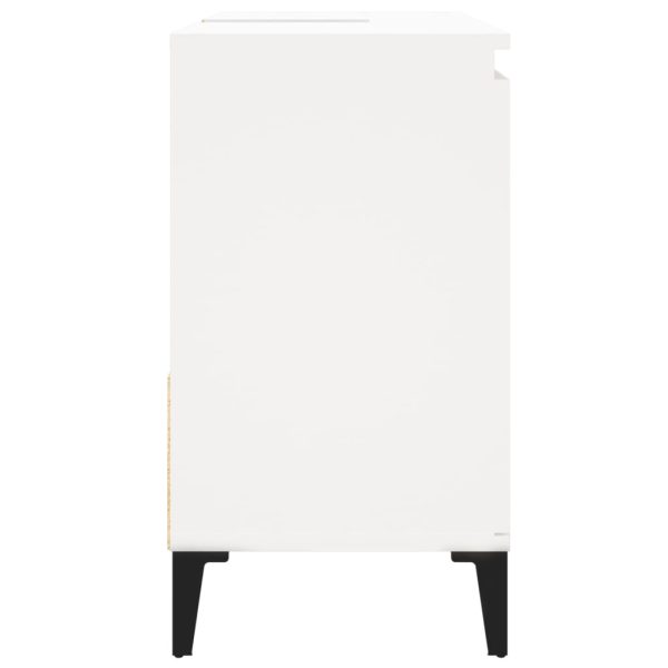 Bathroom Cabinet White 65x33x60 cm Engineered Wood