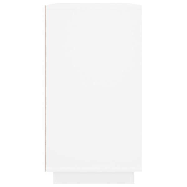 Sideboard White 80x34x75 cm Engineered Wood