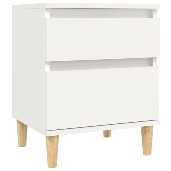 Amherst Bedside Cabinet White 40x35x50 cm