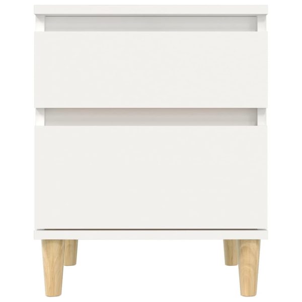 Amherst Bedside Cabinet White 40x35x50 cm