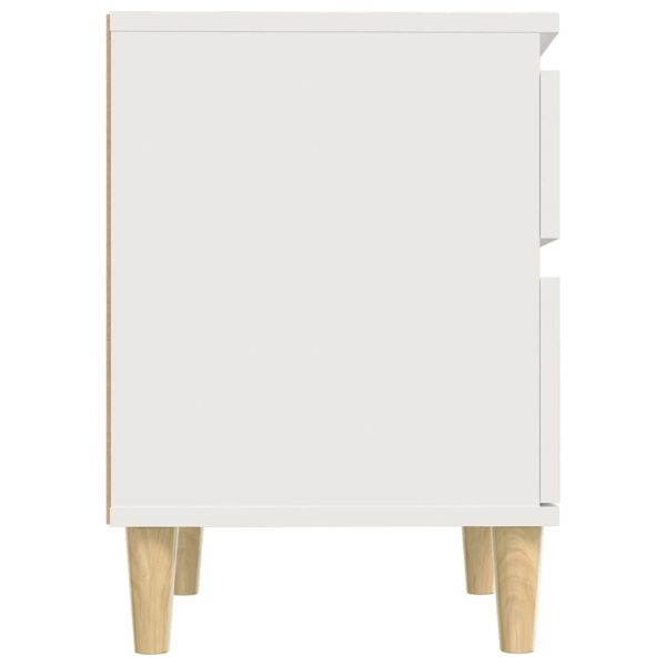 Amherst Bedside Cabinet White 40x35x50 cm