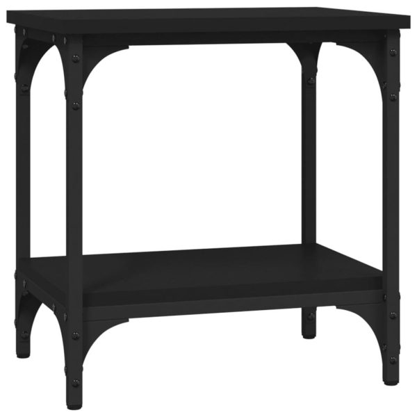 Albert Side Table Black 40x30x42 cm Engineered Wood