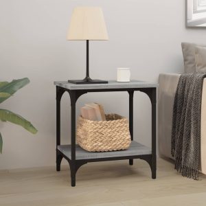 Albert Side Table Grey Sonoma 40x30x42 cm Engineered Wood