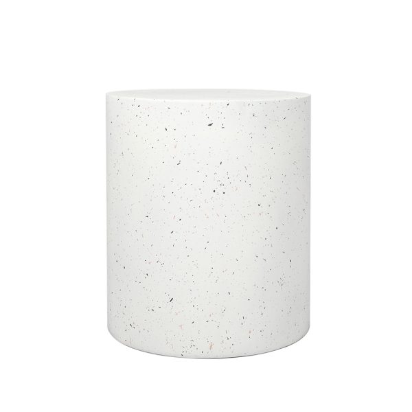 Waianae Side Table Terrazzo Round Side Table Magnesia Stone Concrete Stool