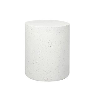 Waianae Side Table Terrazzo Round Side Table Magnesia Stone Concrete Stool