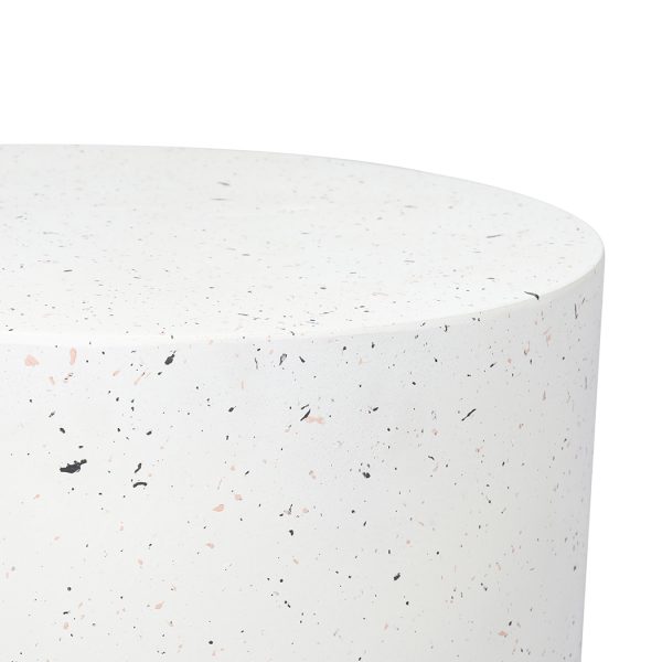 Waianae Side Table Terrazzo Round Side Table Magnesia Stone Concrete Stool