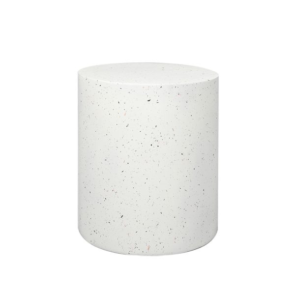 Waianae Side Table Terrazzo Round Side Table Magnesia Stone Concrete Stool