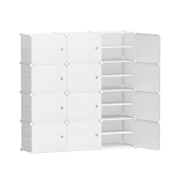 DIY Shoe Box Shoe Cabinet White Storage Cube Portable Organiser Stand