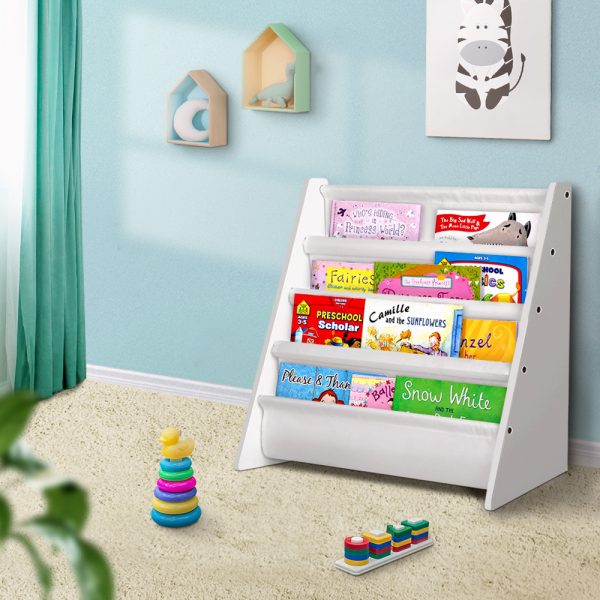 Kids Bookshelf Shelf Children Bookcase Magazine Rack Organiser Display