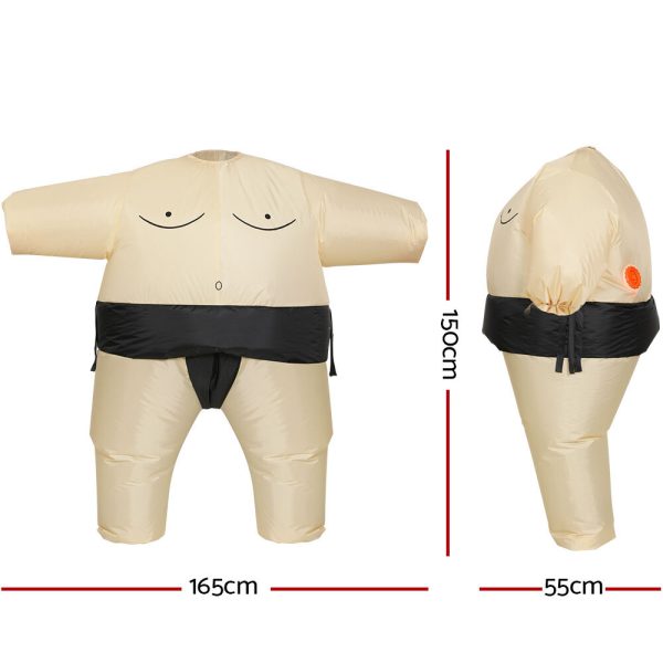 Inflatable Sumo Costume Adult Suit Blow Up Party Fancy Dress Halloween Cosplay