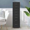 8 Drawer Office Cabinet Drawers Storage Cabinets Steel Rack Home Black